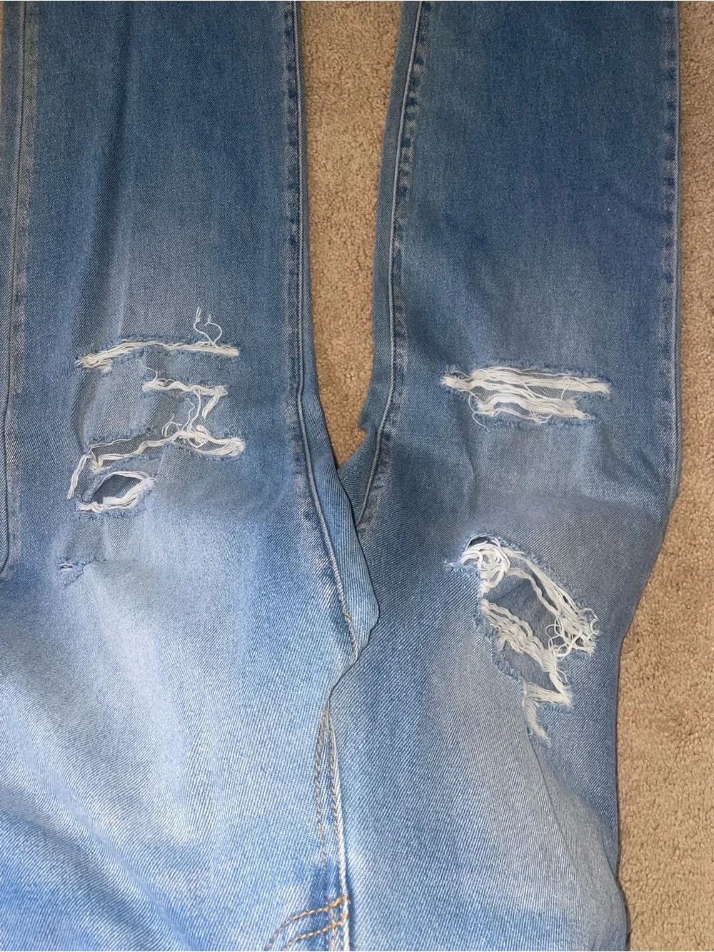 Cello Light Blue Distressed Boyfriend Jeans